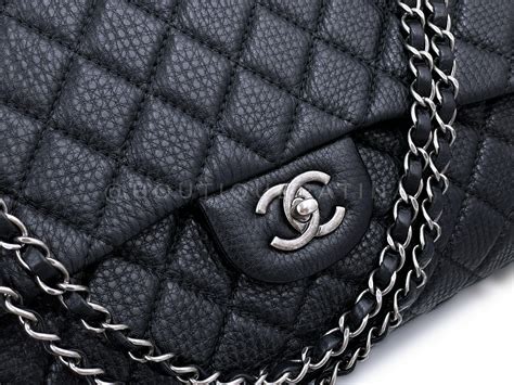 Chanel Black XL Airlines Travel Giant Flap Bag RHW 67124